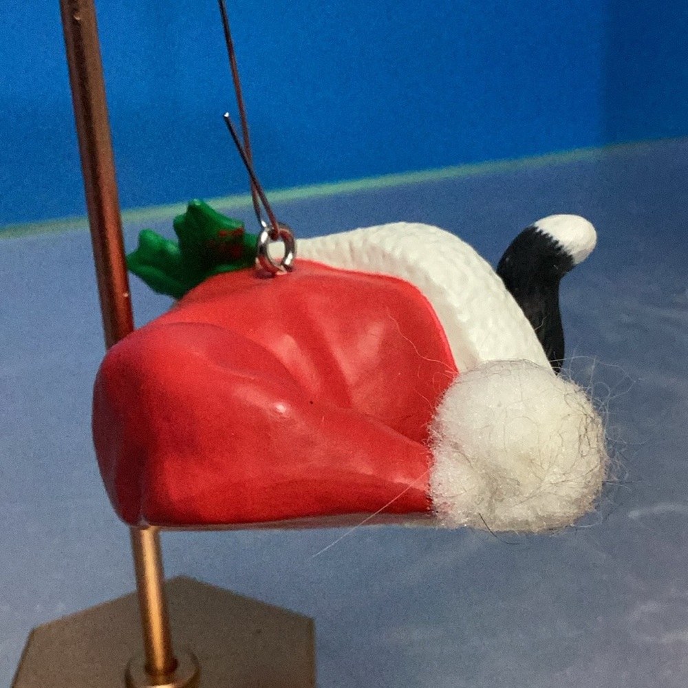 Hallmark Mischievous Kitten Ornament with Santa Hat - Picture 2 of 6